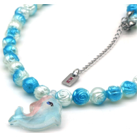 Kinderketting K3 Zeesterren blauw/wit met dolfijn