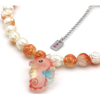 Kinderketting K3 Zeesterren wit/oranje