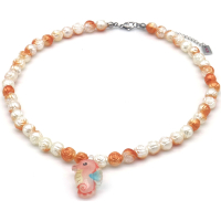 Kinderketting K3 Zeesterren wit/oranje