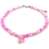 Kinderketting K3 Zeesterren rose/wit met schelp