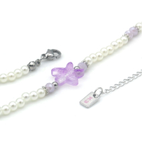 Kinderketting K3 Zeesterren wit/paars