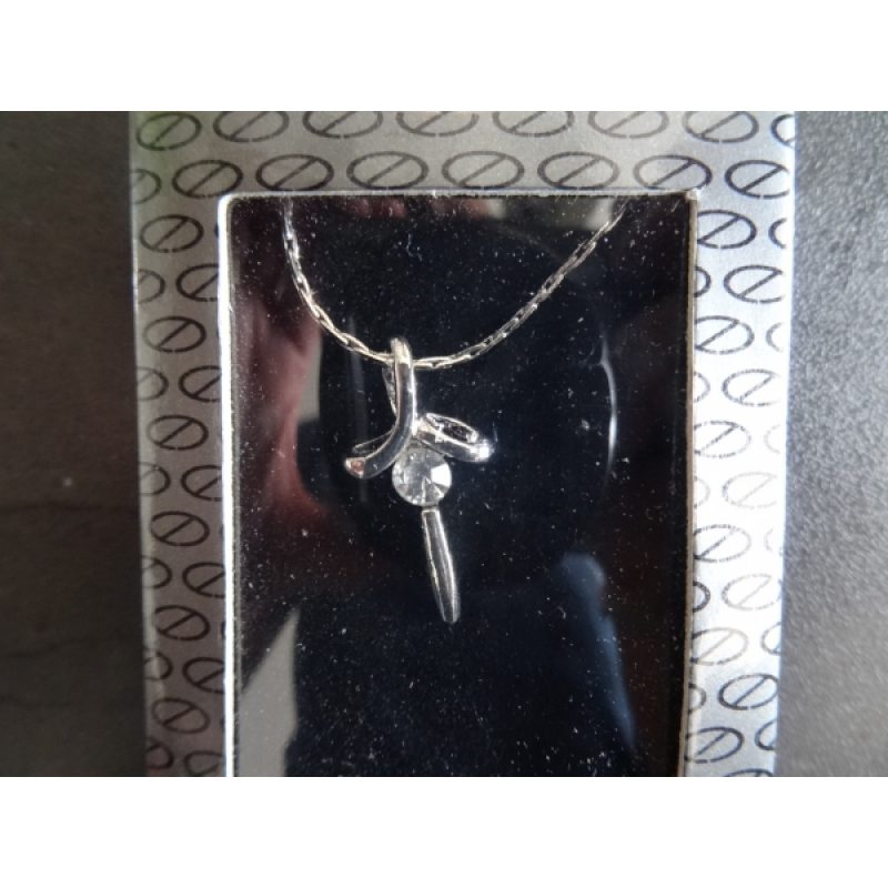 Ketting zilverkleurig met hanger nr. 13