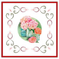 Stitch and Do 191 - Jeanine's Art - Red Flowers