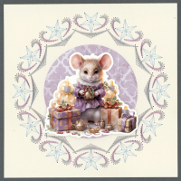 Stitch and do on Colour  037 - Pastel Purple Christmas