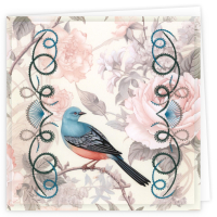 Stitch and Do Cards 001 - Blue Birds