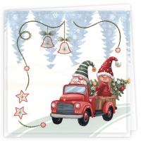 Stitch and Do Cards 004 - Yvonne Creations - Gnomes for Christmas