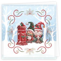 Stitch and Do Cards 004 - Yvonne Creations - Gnomes for Christmas
