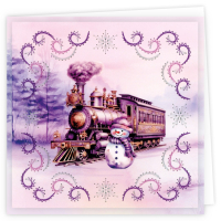 Stitch and Do Cards 005 - Berries Beauties - Purple Christmas
