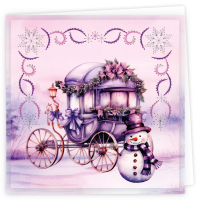Stitch and Do Cards 005 - Berries Beauties - Purple Christmas
