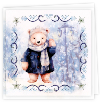 Stitch and Do Cards 006 -  Berries Beauties - Winter Bears