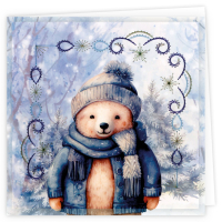 Stitch and Do Cards 006 -  Berries Beauties - Winter Bears