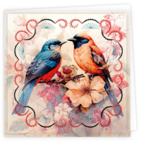 Stitch and Do Cards 012 - Berries Beauties - Beautiful Birds