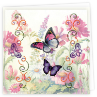 Stitch and Do Cards 013 - Berries Beauties - Butterflies