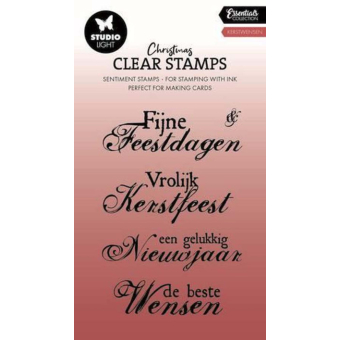 Studio Light • Essentials Clear Stamp Kerstwensen