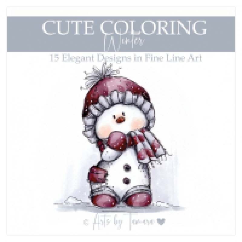  Kleurboek: Arts by Tamara - Cute Coloring - Winter