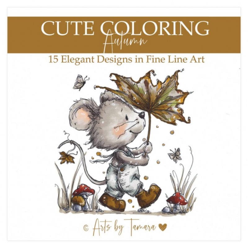  Kleurboek: Arts by Tamara - Cute Coloring - Autumn