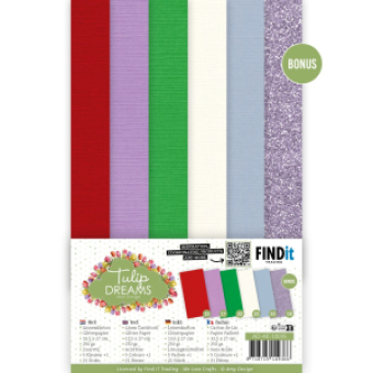 Linen Cardstock Pack - Amy Design - Tulip Dreams - 4K