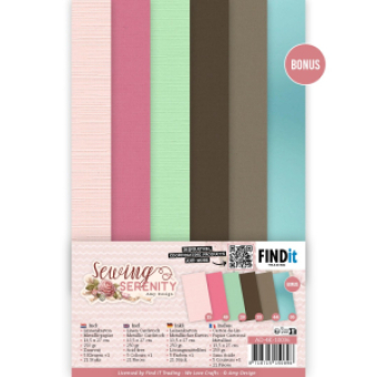 Linen Cardstock Pack - Amy Design - Sewing Serenity - 4K