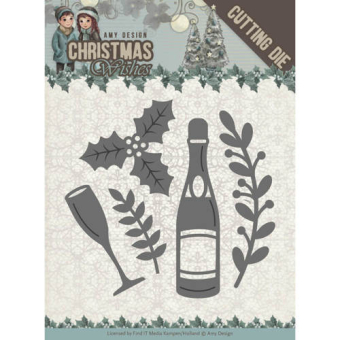 Dies - Amy Design - Christmas Wishes - Champagne