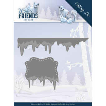 Dies - IJsrand Winter Friends - Snijmal (Die) van Amy Design
