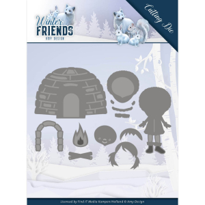 Dies - Eskimo Winter Friends - Snijmal (Die) van Amy Design