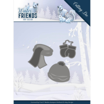 Dies - Warme Winterkleding Winter Friends - Snijmal (Die) van Amy Design