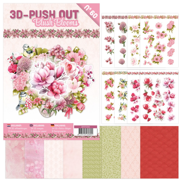 3D Push Out Book 60 - Blush Blooms