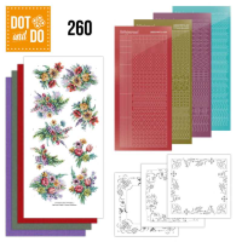 Dot and Do 260 - vonne Creations - Colourful Field Bouquet