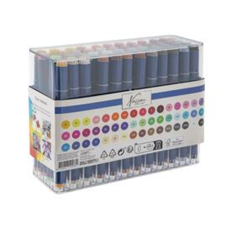 Alcoholmarkers Nassau Arts duopunt set à 48 kleuren