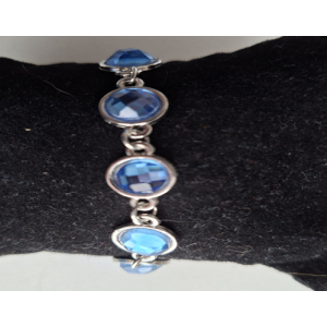 Armband Dames met cabochons in blauw