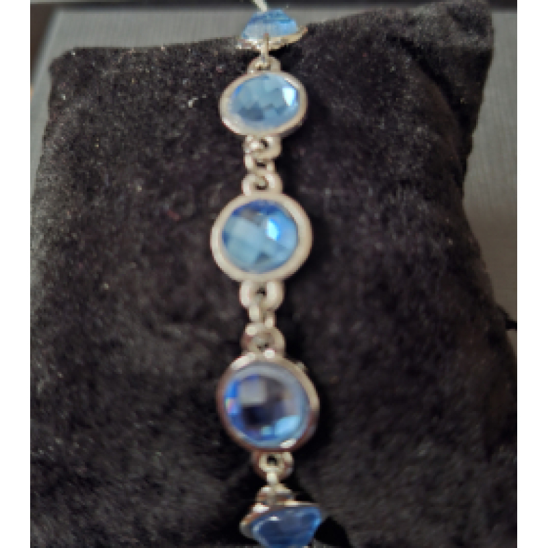 Armband Dames met cabochons in blauw