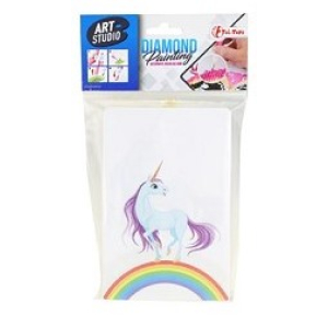 Toi Toys Diamond painting kinderpakket 10x15cm: eenhoorn met regenboog