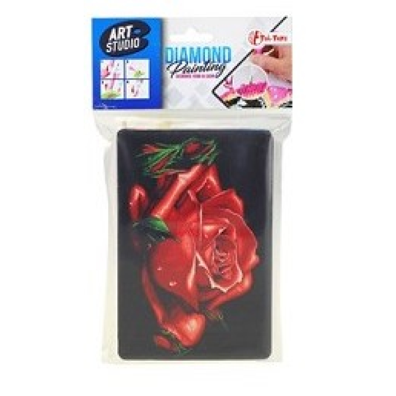 Toi Toys Diamond painting kinderpakket 10x15cm: roos