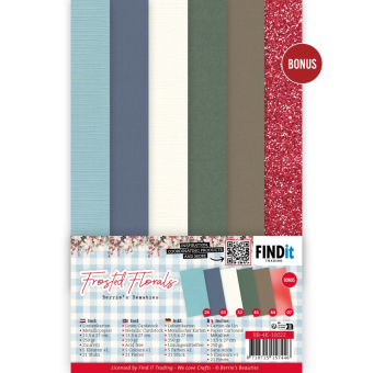 Linen Cardstock Pack - Berries Beauties - Frosted Florals - 4K