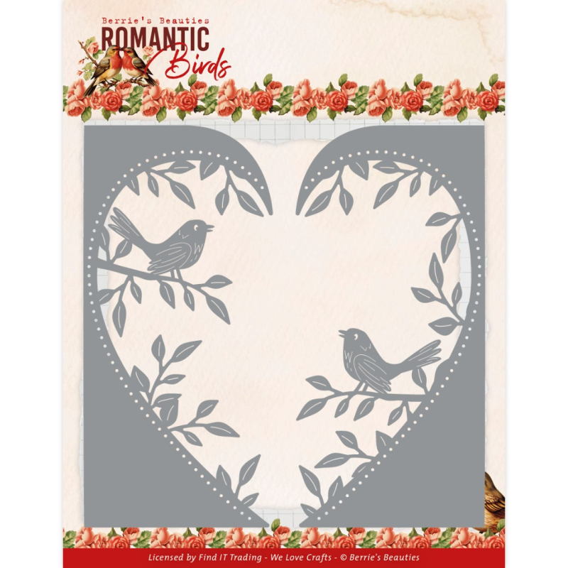 Dies - Berries Beauties - Romantic birds - Romantic Heart