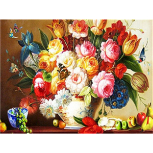 Hi Stone Diamond painting pakket 50x40 (43.5 x 32.5cm): Bloemen