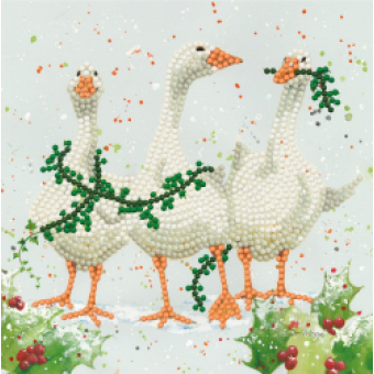 Bree Merryn - Diamond Art Card Kit -  Christmas - Geese
