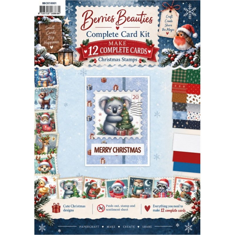 Berrie's Beauties - Complete Card Kit - Christmas Stamps Animals