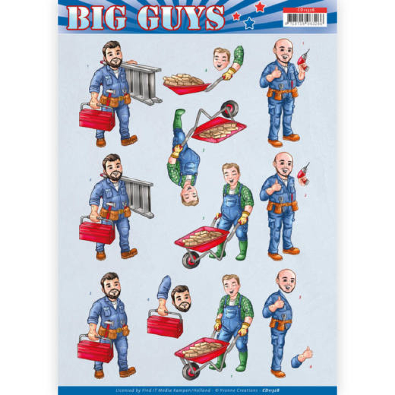  3D-knipvel - Repair - Big Guys Yvonne Creations
