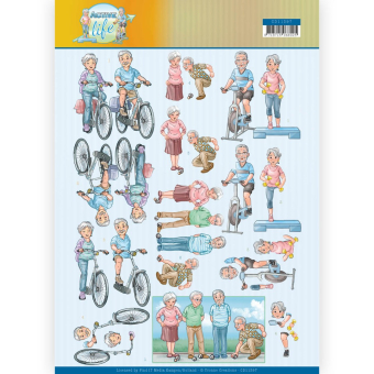 3D knipvel Sheet -Yvonne Creations - Bewegen Active Life