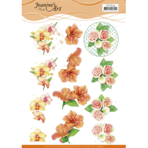3D knipvel - Jeanine's Art- Exotic Flowers 