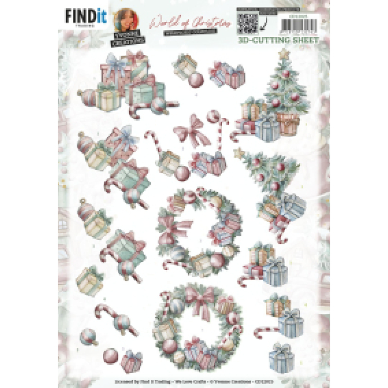 3D knipvel - Yvonne Creations - World of Christmas - Christmas presents