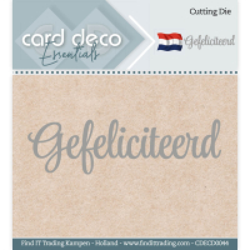 Card Deco Essentials - Dies - Gefeliciteerd