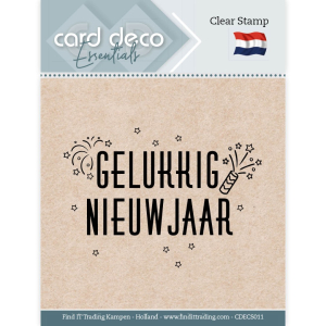 Card Deco Essentials - Clear Stamps -Gelukkig nieuwjaar