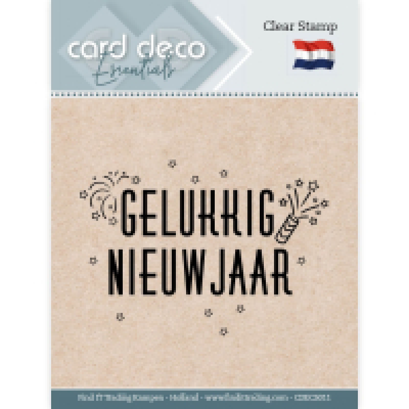 Card Deco Essentials - Clear Stamps -Gelukkig nieuwjaar