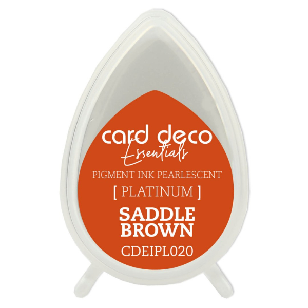 Card Deco Essentials Fast-Drying Pigment Ink Pearlescent saddle brown