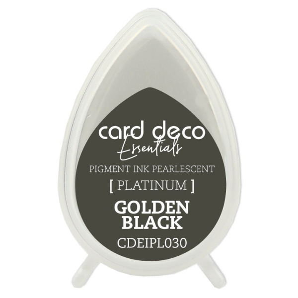 Card Deco Essentials Fast-Drying Pigment Ink Pearlescent golden black