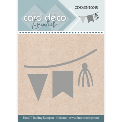 Card Deco Essentials - Mini Dies - bunting flags