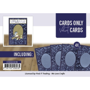 Velvet Cards A6- Cards only - blauw