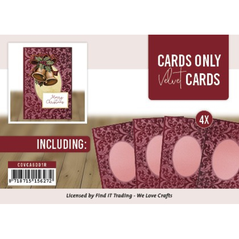 Velvet Cards A6- Cards only - rood